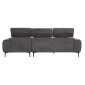 ΚΑΝΑΠΕΣ ΔΕΞΙΑ ΓΩΝΙΑ DIVYA HM3267.12R ΓΚΡΙ ΥΦΑΣΜΑ 260x100-174x104Υεκ.