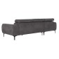 ΚΑΝΑΠΕΣ ΑΡΙΣΤΕΡΗ ΓΩΝΙΑ DIVYA HM3267.12L ΓΚΡΙ ΥΦΑΣΜΑ 260x100-174x104Υεκ.