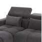 ΚΑΝΑΠΕΣ ΑΡΙΣΤΕΡΗ ΓΩΝΙΑ DIVYA HM3267.12L ΓΚΡΙ ΥΦΑΣΜΑ 260x100-174x104Υεκ.