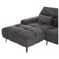 ΚΑΝΑΠΕΣ ΑΡΙΣΤΕΡΗ ΓΩΝΙΑ DIVYA HM3267.12L ΓΚΡΙ ΥΦΑΣΜΑ 260x100-174x104Υεκ.