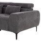 ΚΑΝΑΠΕΣ ΑΡΙΣΤΕΡΗ ΓΩΝΙΑ DIVYA HM3267.12L ΓΚΡΙ ΥΦΑΣΜΑ 260x100-174x104Υεκ.