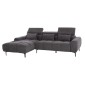 ΚΑΝΑΠΕΣ ΑΡΙΣΤΕΡΗ ΓΩΝΙΑ DIVYA HM3267.12L ΓΚΡΙ ΥΦΑΣΜΑ 260x100-174x104Υεκ.