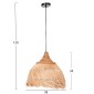 ΦΩΤΙΣΤΙΚΟ ΟΡΟΦΗΣ ΑΠΟ ΙΝΕΣ MENDONG GRASS ΣΕ ΦΥΣΙΚΟ 40x40x40Yεκ.HM7776