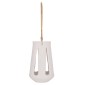 ΕΠΙΤΡΑΠΕΖΙΟ ΦΑΝΑΡΙ ERANTYL HM4696.02L ΛΕΥΚΟ FIBER CEMENT & ΧΕΡΟΥΛΙ RATTAN Φ17x27Yεκ.