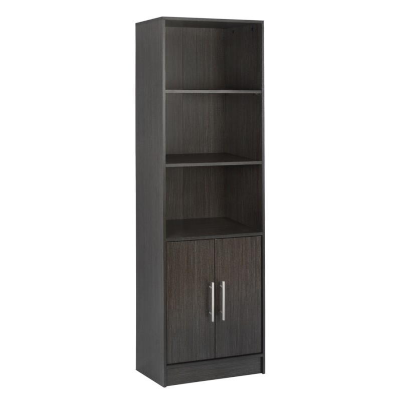 ΒΙΒΛΙΟΘΗΚΗ ΜΕΛΑΜΙΝΗΣ ENSLEY HM2027.01 ZEBRANO 60X30X180 εκ.