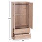 ΝΤΟΥΛΑΠΑ 2ΦΥΛΛΗ ME 2 ΣΥΡΤΑΡΙΑ REINA HM338.02 SONAMA 80x41.5x180Υεκ.