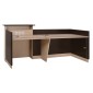 ΓΡΑΦΕΙΟ ΥΠΟΔΟΧΗΣ DALTON 240X82 WENGE ΜΠΕΖ HM2068.01 240x82x105cm