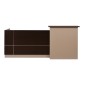 ΓΡΑΦΕΙΟ ΥΠΟΔΟΧΗΣ DALTON 240X82 WENGE ΜΠΕΖ HM2068.01 240x82x105cm