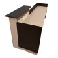 ΓΡΑΦΕΙΟ ΥΠΟΔΟΧΗΣ DALTON 240X82 WENGE ΜΠΕΖ HM2068.01 240x82x105cm