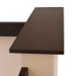 ΓΡΑΦΕΙΟ ΥΠΟΔΟΧΗΣ DALTON 240X82 WENGE ΜΠΕΖ HM2068.01 240x82x105cm