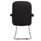 ΚΑΡΕΚΛΑ AMBREY HM1114 ΜΕ ΜΑΥΡΟ PU ΜΕ ΒΑΣΗ ΧΡΩΜΙΟΥ 61.5x62x98 cm.