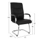 ΠΟΛΥΘΡΟΝΑ ESTHER HM1045.11 ΜΑΥΡΟ PU ΜΕ ΒΑΣΗ ΧΡΩΜΙΟΥ 57x66,5x102 cm