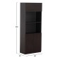 ΒΙΒΛΙΟΘΗΚΗ ΓΡΑΦΕΙΟΥ ΕΠΑΓΓΕΛΜΑΤΙΚΗ ROSEWOOD HM2089 80Χ40Χ200Υ εκ.