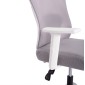 ΚΑΡΕΚΛΑ ΓΡΑΦΕΙΟΥ MEXER HM1195.02 ΓΚΡΙ MESH-PP ΒΑΣΗ-ΣΚΕΛΕΤΟΣ ΛΕΥΚΟΣ 68x70x136Υεκ.