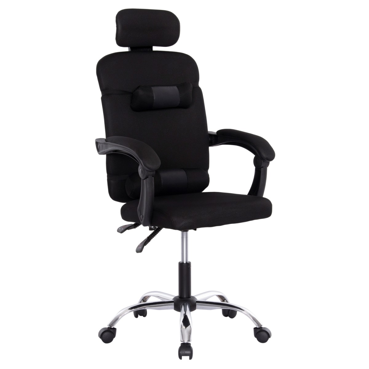 ΚΑΡΕΚΛΑ ΓΡΑΦΕΙΟΥ CRONER HM1196.01 ΜΑΥΡΟ MESH-ΜΕΤΑΛ.ΒΑΣΗ 58x99x120Υεκ.