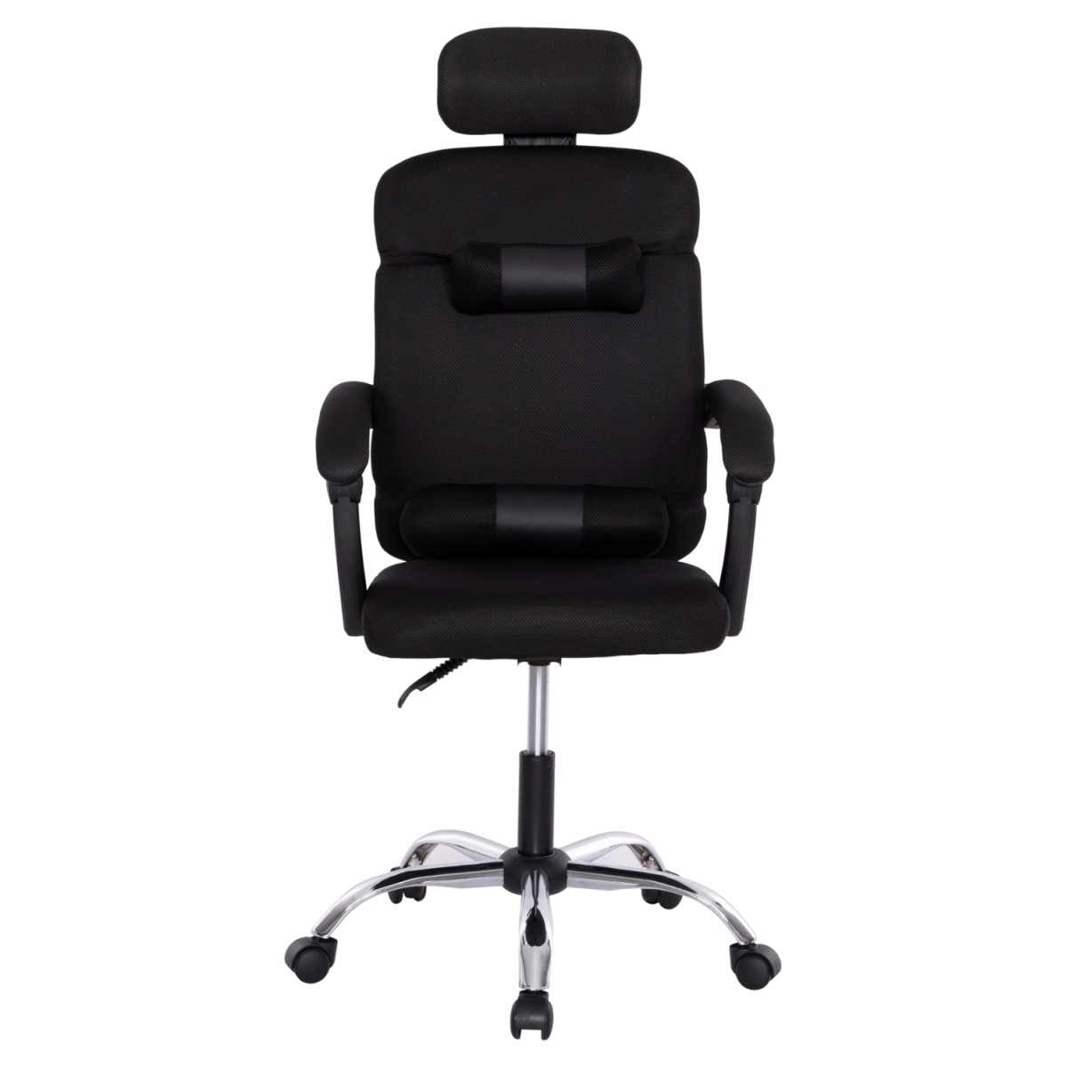 ΚΑΡΕΚΛΑ ΓΡΑΦΕΙΟΥ CRONER HM1196.01 ΜΑΥΡΟ MESH-ΜΕΤΑΛ.ΒΑΣΗ 58x99x120Υεκ.