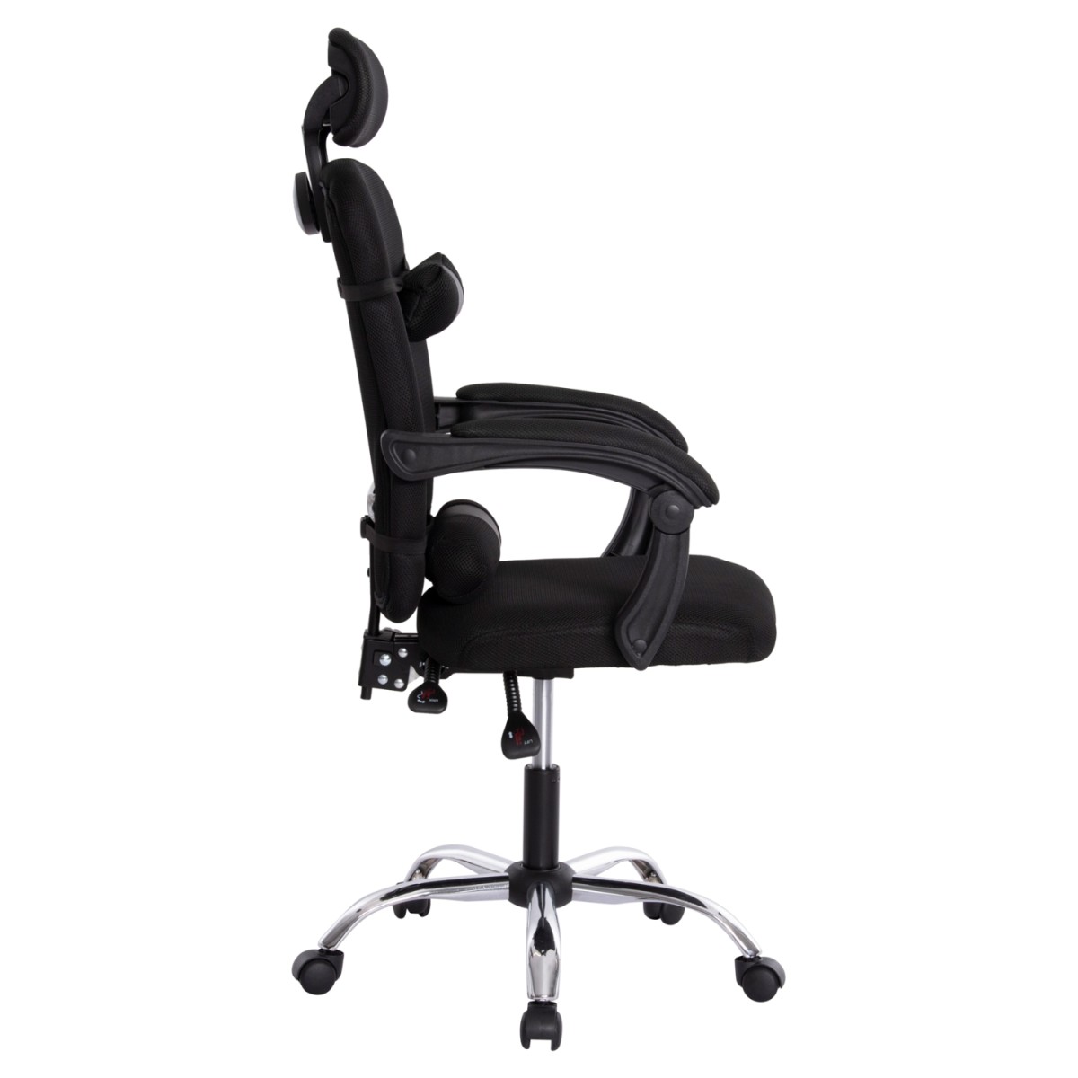 ΚΑΡΕΚΛΑ ΓΡΑΦΕΙΟΥ CRONER HM1196.01 ΜΑΥΡΟ MESH-ΜΕΤΑΛ.ΒΑΣΗ 58x99x120Υεκ.