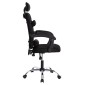 ΚΑΡΕΚΛΑ ΓΡΑΦΕΙΟΥ CRONER HM1196.01 ΜΑΥΡΟ MESH-ΜΕΤΑΛ.ΒΑΣΗ 58x99x120Υεκ.