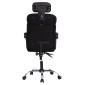 ΚΑΡΕΚΛΑ ΓΡΑΦΕΙΟΥ CRONER HM1196.01 ΜΑΥΡΟ MESH-ΜΕΤΑΛ.ΒΑΣΗ 58x99x120Υεκ.