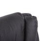 ΚΑΡΕΚΛΑ ΓΡΑΦΕΙΟΥ CANAN HM1201 ΜΑΥΡO PVC-ΒΑΣΗ ΧΡΩΜΙΟΥ 66x61x105Υεκ.