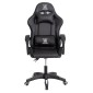 ΠΟΛΥΘΡΟΝΑ GAMING DARREN HM1203.04 ΜΑΥΡΟ-ΛΕΥΚΟ PVC 58.5x100x120Υεκ.