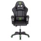 ΠΟΛΥΘΡΟΝΑ GAMING DARREN HM1203.03 ΜΑΥΡΟ-ΠΡΑΣΙΝΟ PVC 58.5x100x120Υεκ.