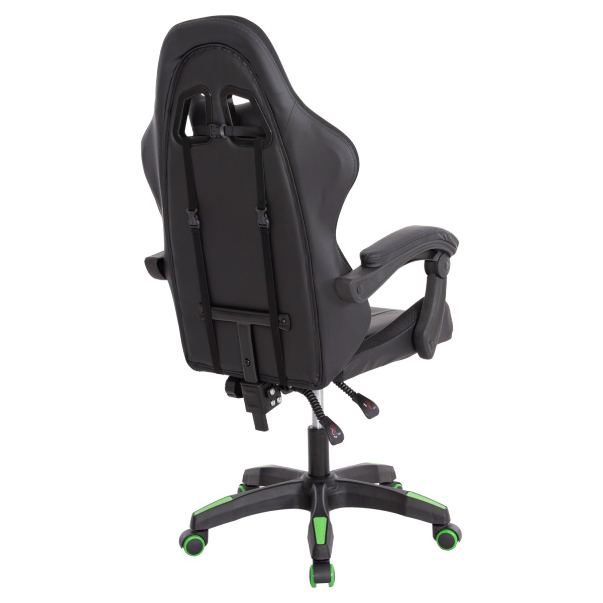 ΠΟΛΥΘΡΟΝΑ GAMING DARREN HM1203.03 ΜΑΥΡΟ-ΠΡΑΣΙΝΟ PVC 58.5x100x120Υεκ.