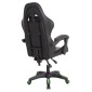 ΠΟΛΥΘΡΟΝΑ GAMING DARREN HM1203.03 ΜΑΥΡΟ-ΠΡΑΣΙΝΟ PVC 58.5x100x120Υεκ.