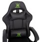 ΠΟΛΥΘΡΟΝΑ GAMING DARREN HM1203.03 ΜΑΥΡΟ-ΠΡΑΣΙΝΟ PVC 58.5x100x120Υεκ.