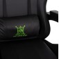 ΠΟΛΥΘΡΟΝΑ GAMING DARREN HM1203.03 ΜΑΥΡΟ-ΠΡΑΣΙΝΟ PVC 58.5x100x120Υεκ.