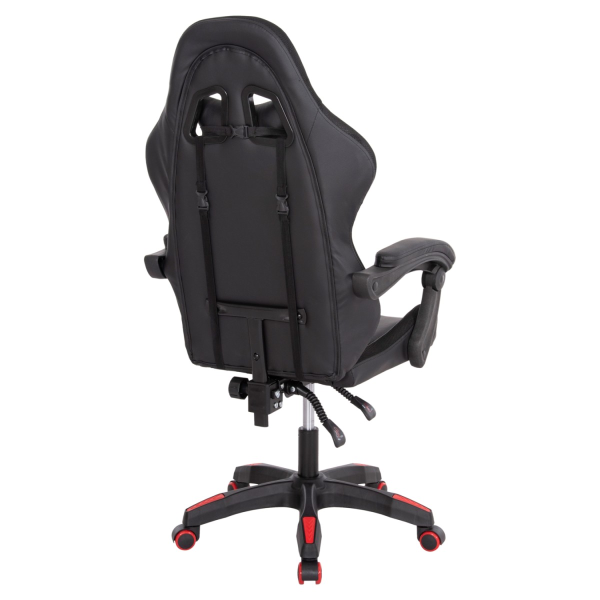 ΠΟΛΥΘΡΟΝΑ GAMING DARREN HM1203.01 ΜΑΥΡΟ-ΚΟΚΚΙΝΟ PVC 58.5x100x120Υεκ.
