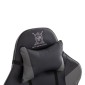 ΠΟΛΥΘΡΟΝΑ GAMING DARREN HM1203.10 ΜΑΥΡΟ-ΓΚΡΙ PVC 60x60x120Υεκ.
