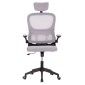 ΚΑΡΕΚΛΑ ΓΡΑΦΕΙΟΥ BASTON HM18236.02 ΓΚΡΙ MESH & ΜΑΥΡΟ PP ΣΚΕΛΕΤΟΣ 64x60x127Υεκ.