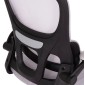 ΚΑΡΕΚΛΑ ΓΡΑΦΕΙΟΥ BASTON HM18236.02 ΓΚΡΙ MESH & ΜΑΥΡΟ PP ΣΚΕΛΕΤΟΣ 64x60x127Υεκ.
