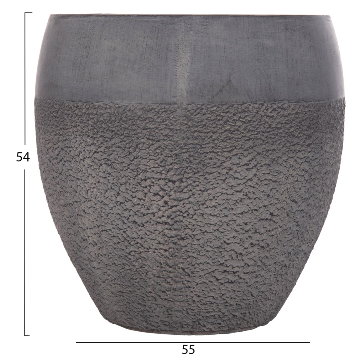 ΣΕΤ 3ΤΜΧ ΓΛΑΣΤΡΕΣ ΣΕΙΡΑ GARDENER HM4725 FIBERCLAY-ΣΕ ΣΚΟΥΡΟ CEMENT ΧΡΩΜΑ Φ55x54Υεκ