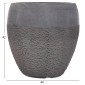 ΣΕΤ 3ΤΜΧ ΓΛΑΣΤΡΕΣ ΣΕΙΡΑ GARDENER HM4725 FIBERCLAY-ΣΕ ΣΚΟΥΡΟ CEMENT ΧΡΩΜΑ Φ55x54Υεκ