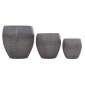 ΣΕΤ 3ΤΜΧ ΓΛΑΣΤΡΕΣ ΣΕΙΡΑ GARDENER HM4725 FIBERCLAY-ΣΕ ΣΚΟΥΡΟ CEMENT ΧΡΩΜΑ Φ55x54Υεκ