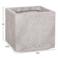 ΣΕΤ 4ΤΜΧ ΓΛΑΣΤΡΕΣ ΤΕΤΡΑΓΩΝΕΣ GARDENER HM4730 FIBERCLAY ΓΚΡΙ CEMENT 37x37x32Υεκ.