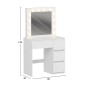 ΤΟΥΑΛΕΤΑ ΜΕ ΦΩΤΙΣΜΟ LED & ΣΥΡΤΑΡΙΑ KEITLIN HM2499.03 ΜΕΛΑΜΙΝΗ ΣΕ ΛΕΥΚΟ 80x40x140Υεκ.