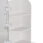 ΤΟΥΑΛΕΤΑ ΜΕ ΦΩΤΙΣΜΟ LED-ΡΑΦΙΑ-ΣΥΡΤΑΡΙΑ LAURYN HM2502.03 ΛΕΥΚΟ 108x40x140Υεκ
