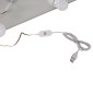 ΤΟΥΑΛΕΤΑ ΜΕ ΦΩΤΙΣΜΟ LED-ΡΑΦΙΑ-ΣΥΡΤΑΡΙΑ LAURYN HM2502.03 ΛΕΥΚΟ 108x40x140Υεκ