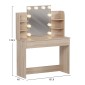 ΤΟΥΑΛΕΤΑ ΜΕ ΦΩΤΙΣΜΟ LED-ΡΑΦΙΑ-ΣΥΡΤΑΡΙΑ LAURYN HM2502.01 SONAMA 108x40x140Υεκ
