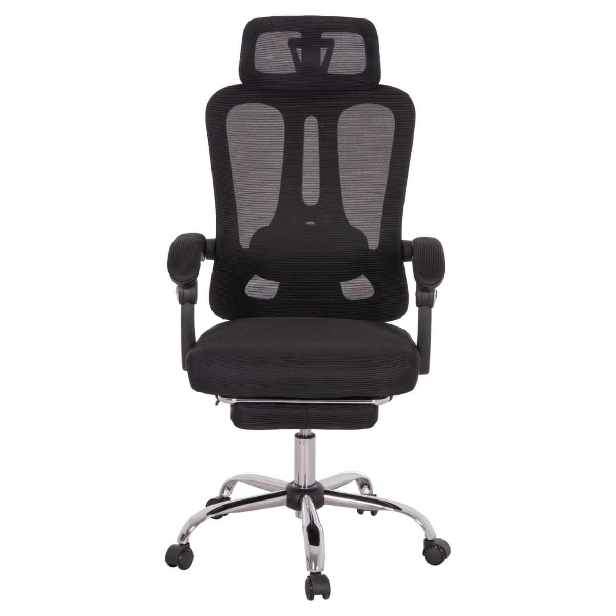 ΚΑΡΕΚΛΑ ΓΡΑΦΕΙΟΥ BARNET HM18258.01 ΜΑΥΡΟ MESH-ΜΑΥΡΟΣ ΣΚΕΛΕΤΟΣ NYLON 61x62x123Υ