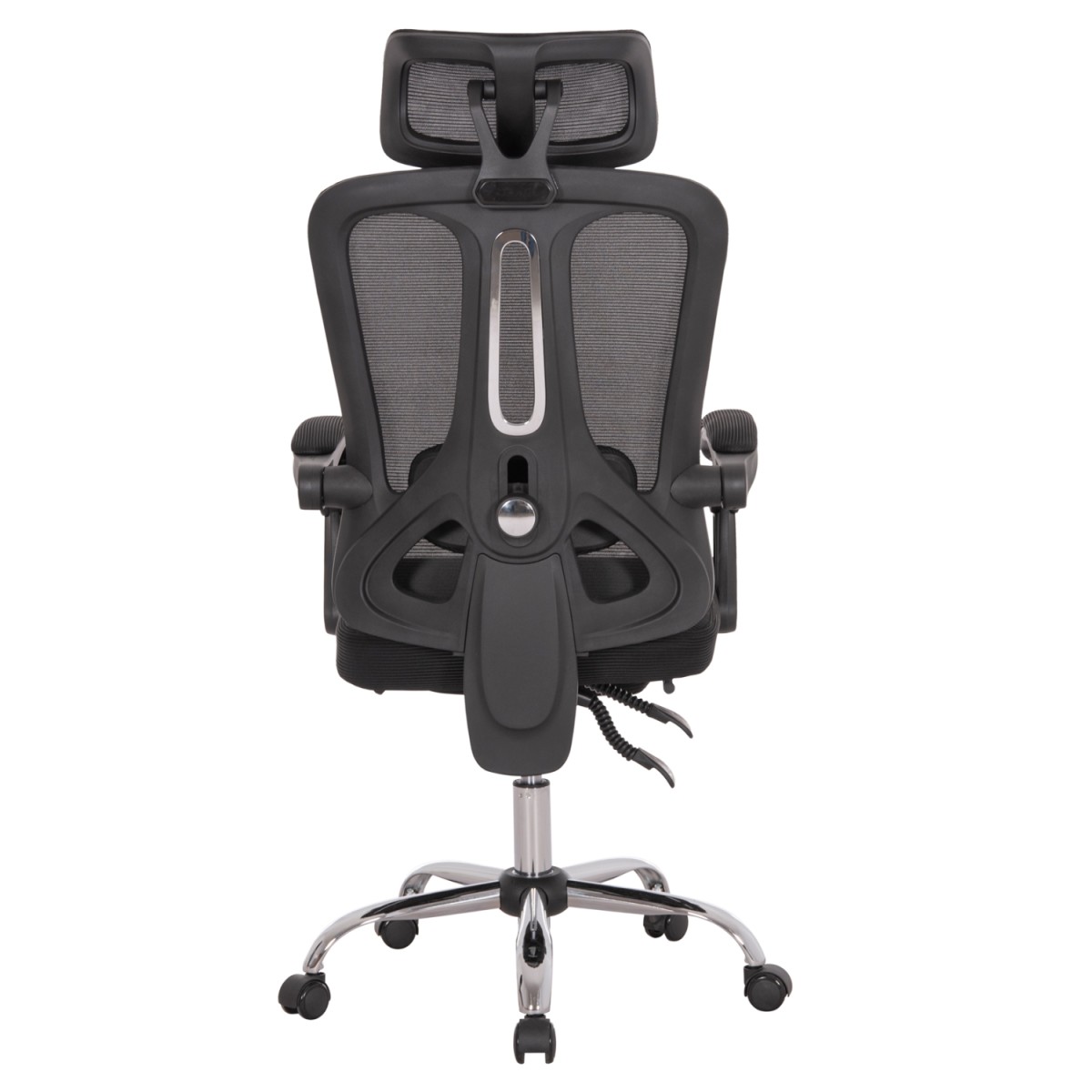ΚΑΡΕΚΛΑ ΓΡΑΦΕΙΟΥ BARNET HM18258.01 ΜΑΥΡΟ MESH-ΜΑΥΡΟΣ ΣΚΕΛΕΤΟΣ NYLON 61x62x123Υ