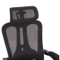 ΚΑΡΕΚΛΑ ΓΡΑΦΕΙΟΥ BARNET HM18258.01 ΜΑΥΡΟ MESH-ΜΑΥΡΟΣ ΣΚΕΛΕΤΟΣ NYLON 61x62x123Υ