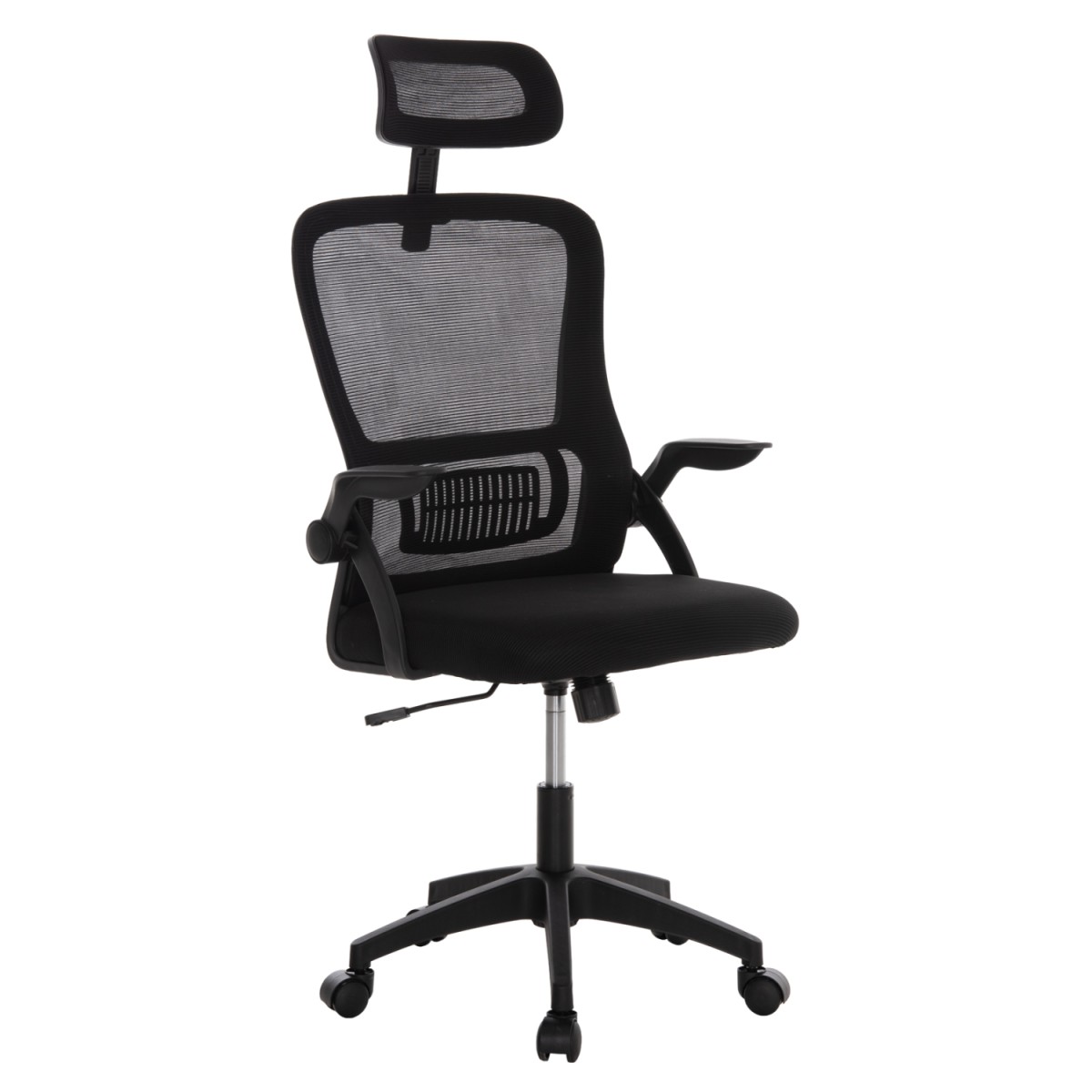 ΚΑΡΕΚΛΑ ΓΡΑΦΕΙΟΥ BLAZER HM1205.01 ΜΑΥΡΟ MESH-ΜΑΥΡΟΣ ΣΚΕΛΕΤΟΣ 60x58x110-130Υεκ.