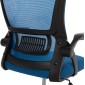ΚΑΡΕΚΛΑ ΓΡΑΦΕΙΟΥ BLAZER HM1205.03 ΜΠΛΕ MESH-ΜΑΥΡΟΣ ΣΚΕΛΕΤΟΣ 60x58x110-130Υεκ.