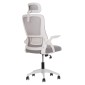 ΚΑΡΕΚΛΑ ΓΡΑΦΕΙΟΥ BLAZER HM1205.02 ΓΚΡΙ MESH-ΛΕΥΚΟΣ ΣΚΕΛΕΤΟΣ 60x58x110-130Υεκ.