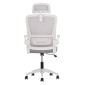 ΚΑΡΕΚΛΑ ΓΡΑΦΕΙΟΥ BLAZER HM1205.02 ΓΚΡΙ MESH-ΛΕΥΚΟΣ ΣΚΕΛΕΤΟΣ 60x58x110-130Υεκ.