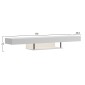 ΕΠΙΠΛΟ ΤΗΛΕΟΡΑΣΗΣ ΤΟΙΧΟΥ ME LED SAVOR HM18381.02 ΜΕΛΑΜΙΝΗ ΛΕΥΚΗ 150x29,5x22Υεκ